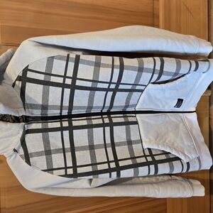 Matix Gray Plaid Kids Hoodie